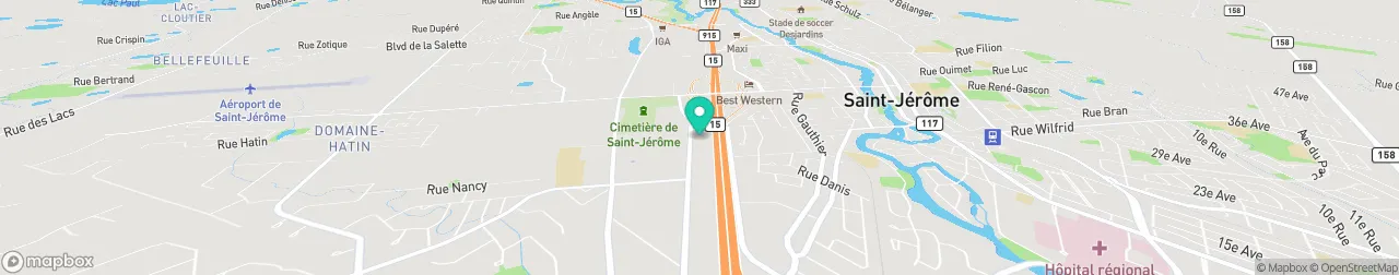 borne de recharge sur la carte