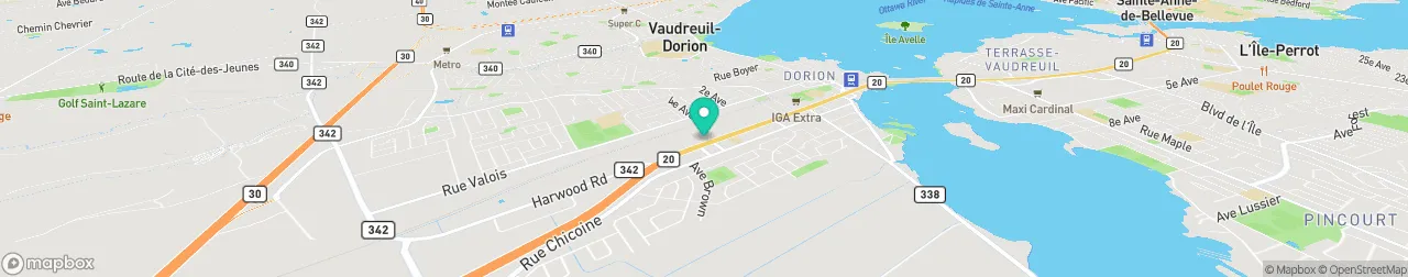 borne de recharge sur la carte