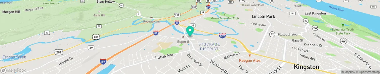 borne de recharge sur la carte