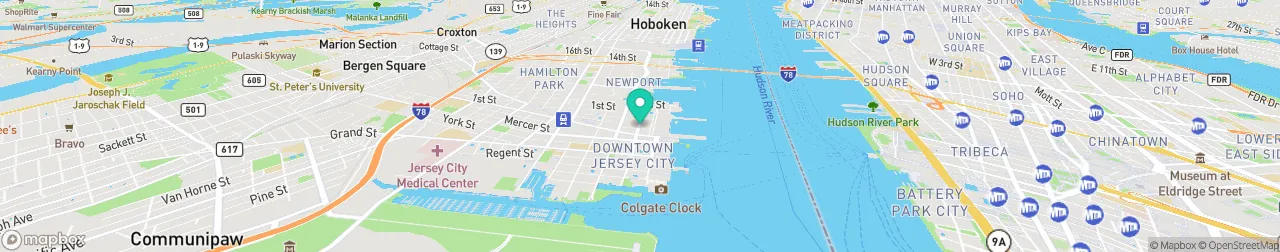 borne de recharge sur la carte