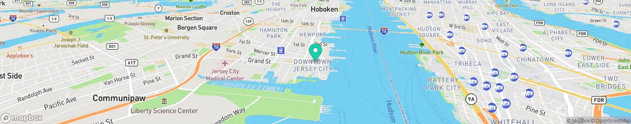 borne de recharge sur la carte