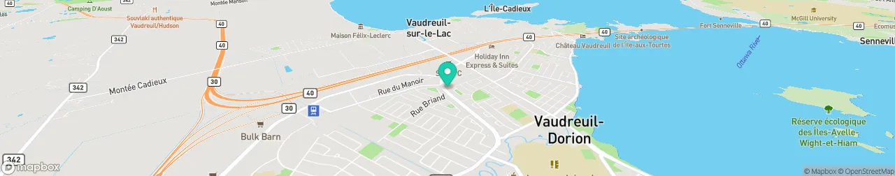 borne de recharge sur la carte