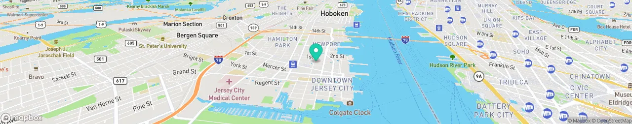 borne de recharge sur la carte