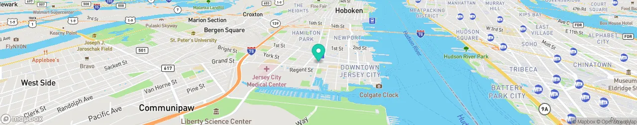 borne de recharge sur la carte