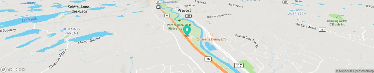 borne de recharge sur la carte