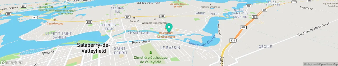 borne de recharge sur la carte