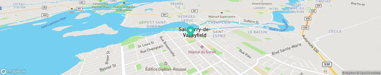 borne de recharge sur la carte