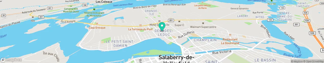 borne de recharge sur la carte