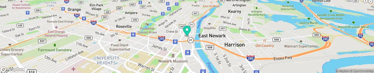 borne de recharge sur la carte