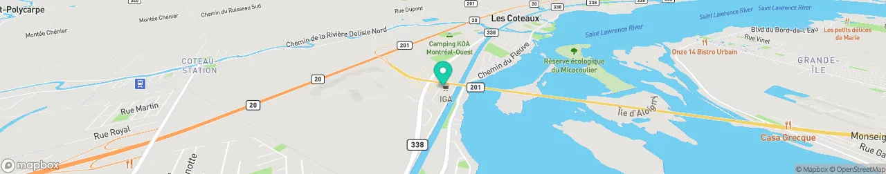 borne de recharge sur la carte