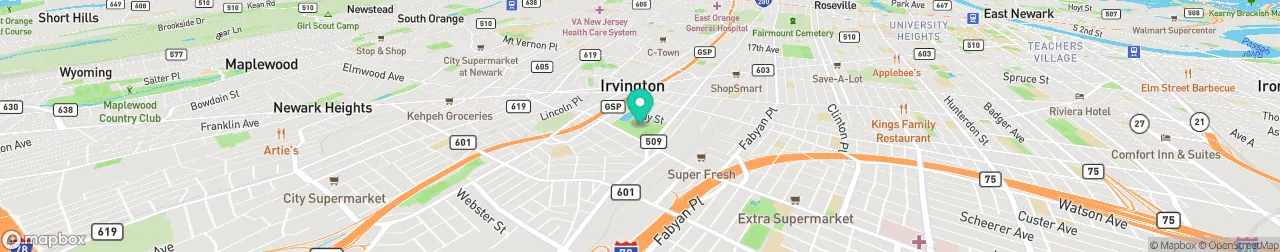 borne de recharge sur la carte