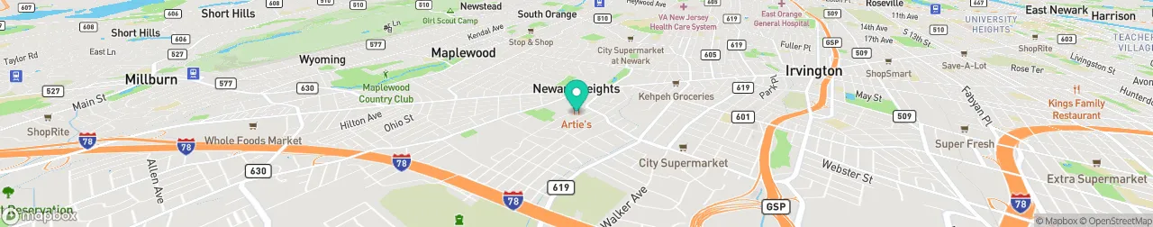 borne de recharge sur la carte