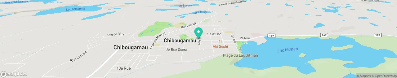 borne de recharge sur la carte