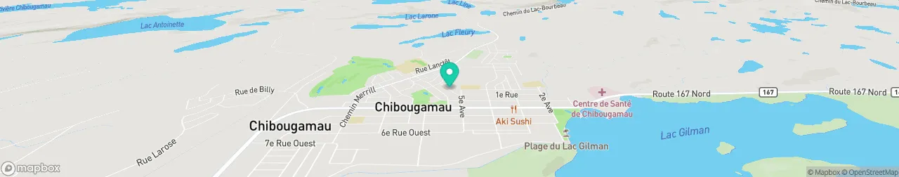 borne de recharge sur la carte