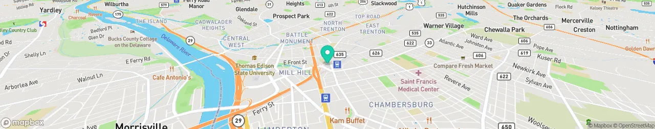 borne de recharge sur la carte