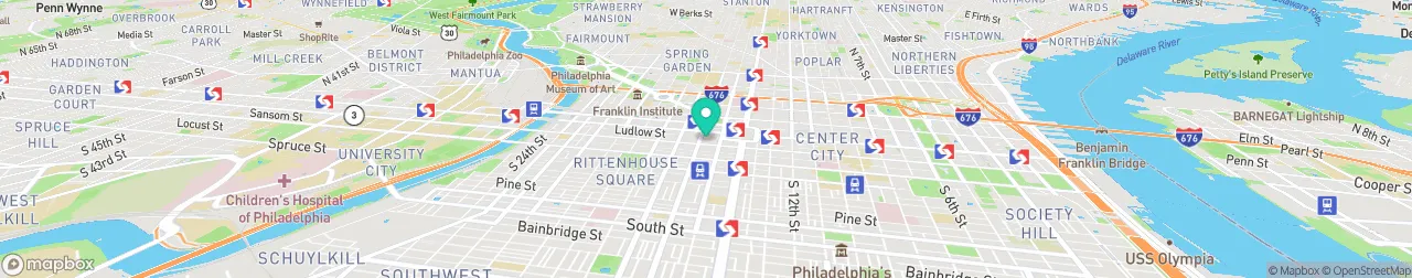 borne de recharge sur la carte