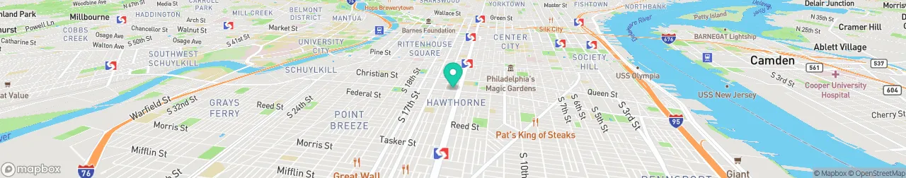 borne de recharge sur la carte