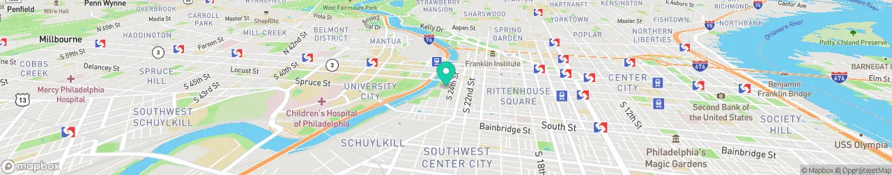 borne de recharge sur la carte