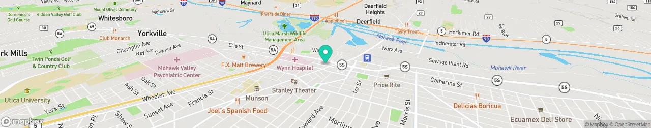 borne de recharge sur la carte