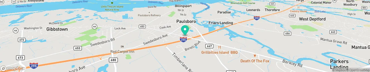 borne de recharge sur la carte