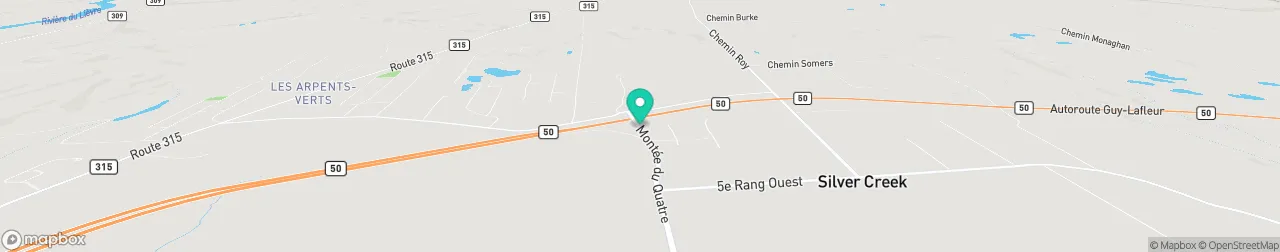 borne de recharge sur la carte