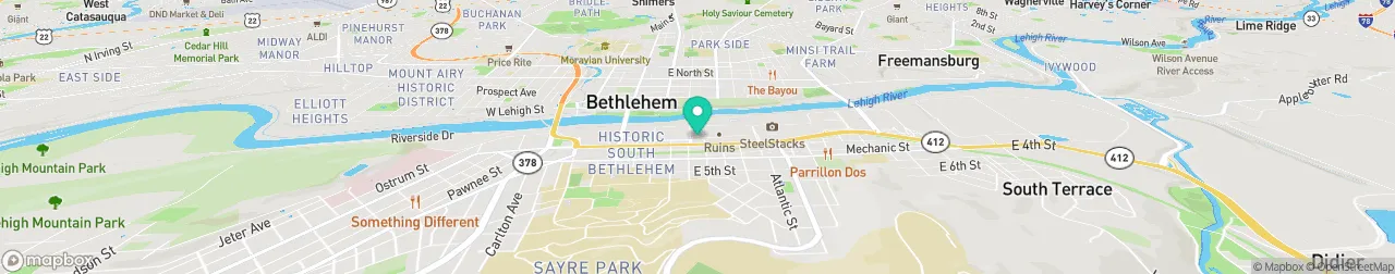 borne de recharge sur la carte