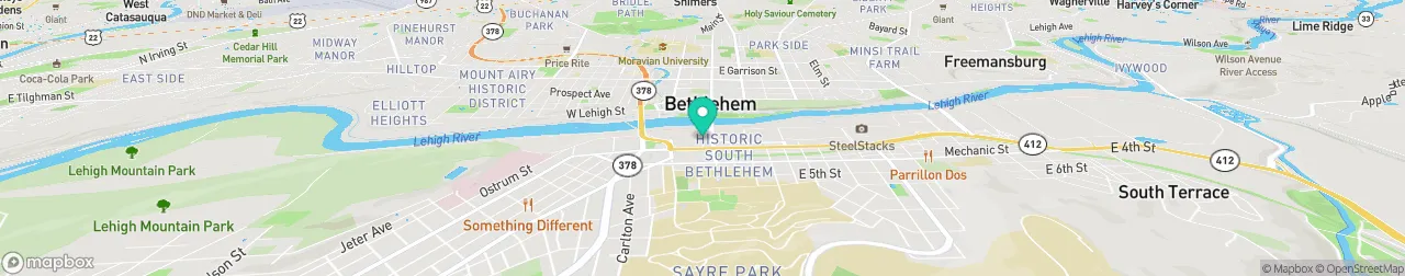 borne de recharge sur la carte