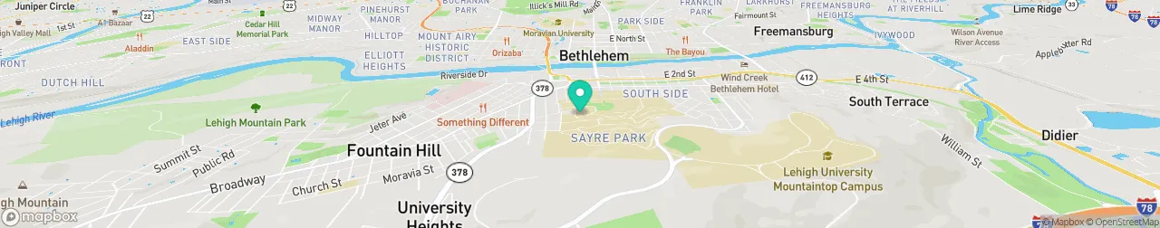 borne de recharge sur la carte