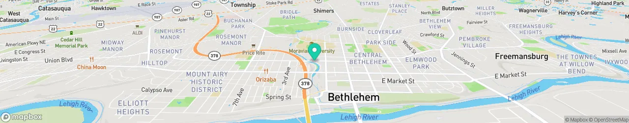 borne de recharge sur la carte