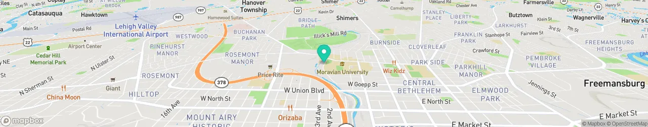 borne de recharge sur la carte