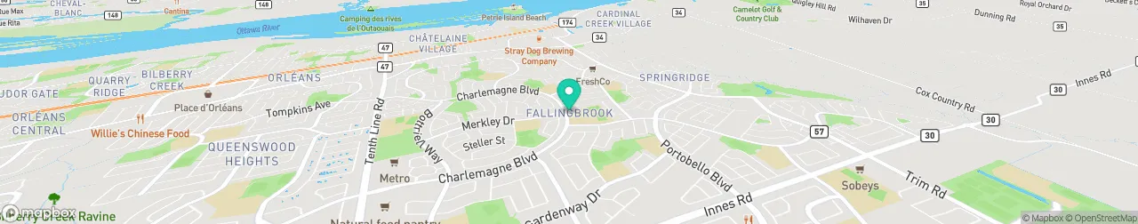 borne de recharge sur la carte