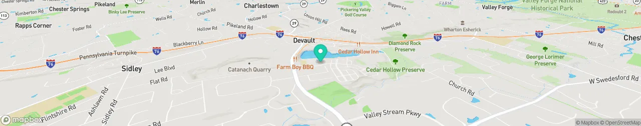 borne de recharge sur la carte