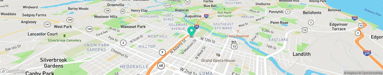 borne de recharge sur la carte