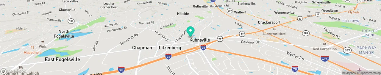 ev charging station on the map