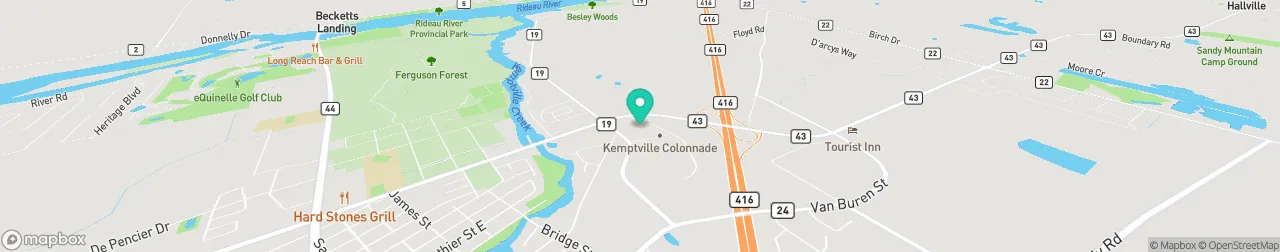 borne de recharge sur la carte