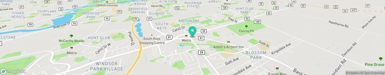 borne de recharge sur la carte