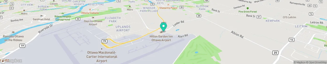 borne de recharge sur la carte