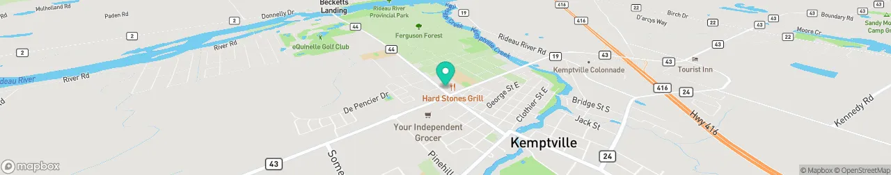 borne de recharge sur la carte