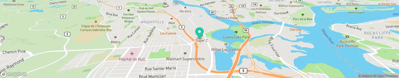 borne de recharge sur la carte