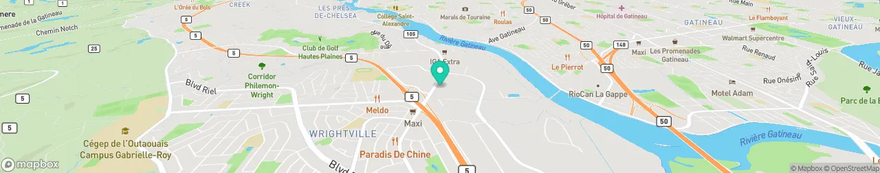 borne de recharge sur la carte