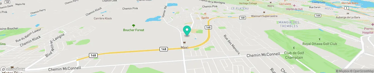 borne de recharge sur la carte