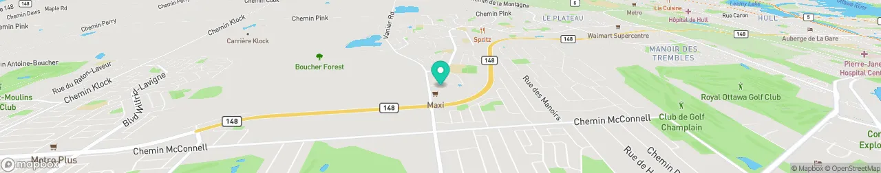 borne de recharge sur la carte