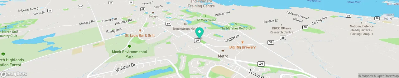 borne de recharge sur la carte