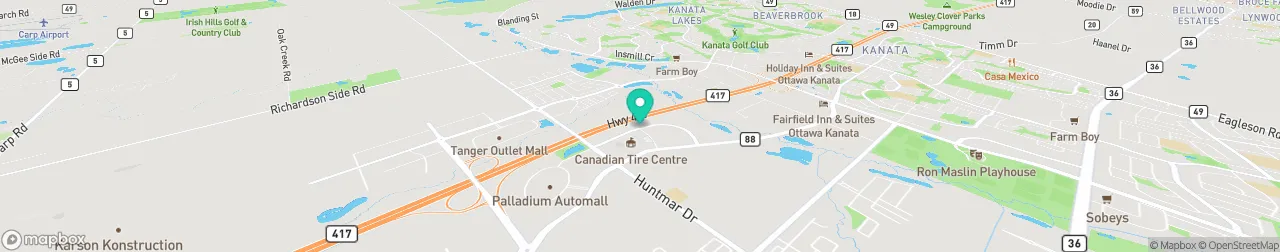 borne de recharge sur la carte