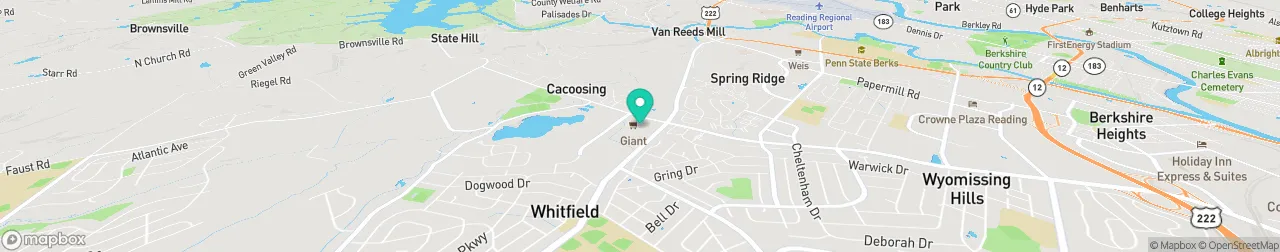 borne de recharge sur la carte