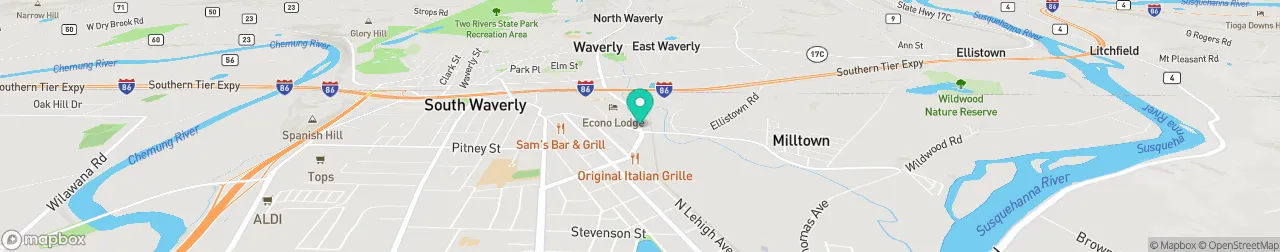 borne de recharge sur la carte