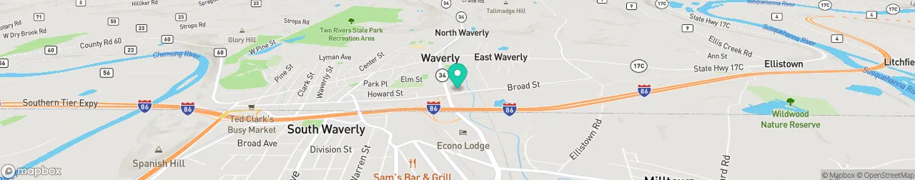 ev charging station on the map