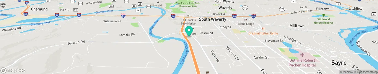 borne de recharge sur la carte