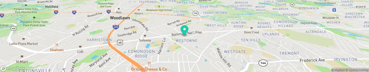 ev charging station on the map