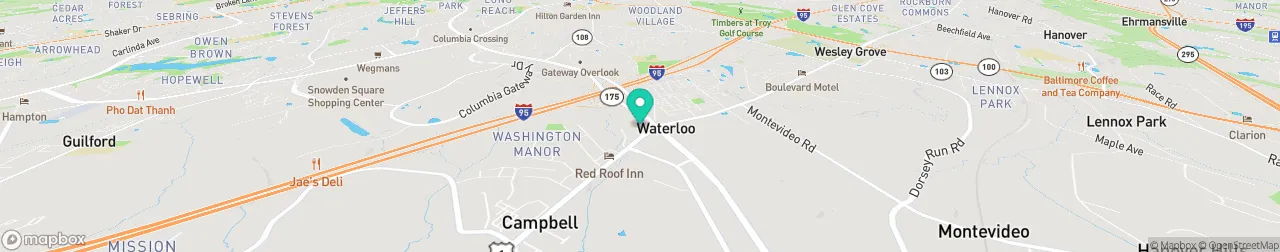 borne de recharge sur la carte